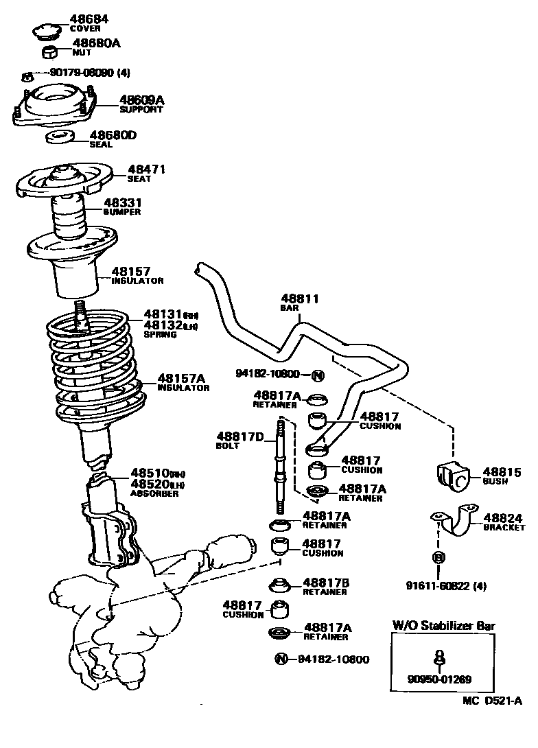 4803 — FRONT SPRING & SHOCK ABSORBER