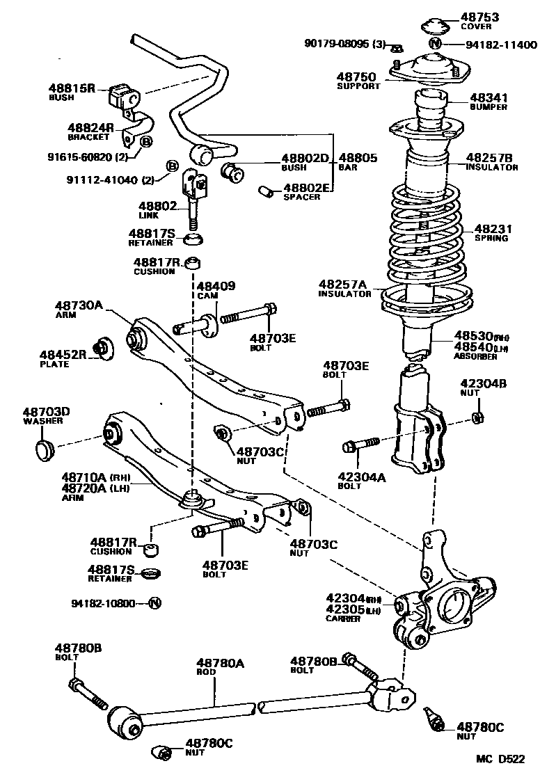 4804 — REAR SPRING & SHOCK ABSORBER