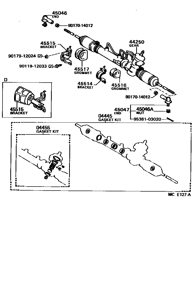 4505 — FRONT STEERING GEAR & LINK