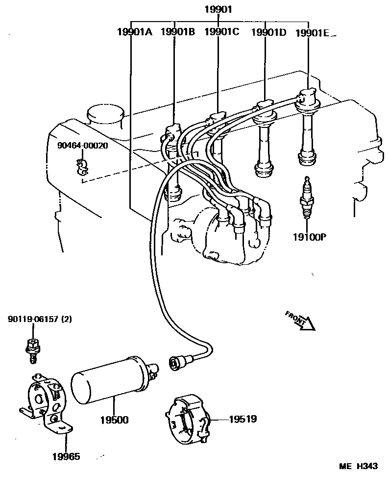 1901 — IGNITION COIL & SPARK PLUG / GLOW PLUG