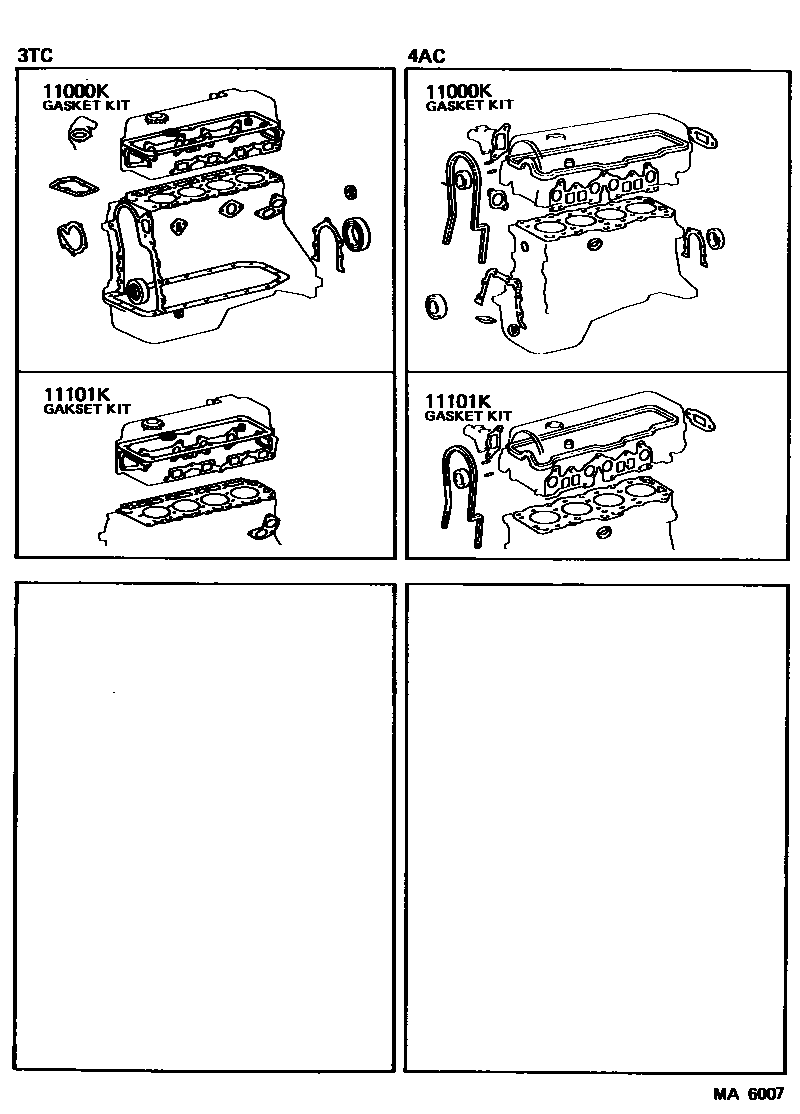 1103 — ENGINE OVERHAUL GASKET KIT