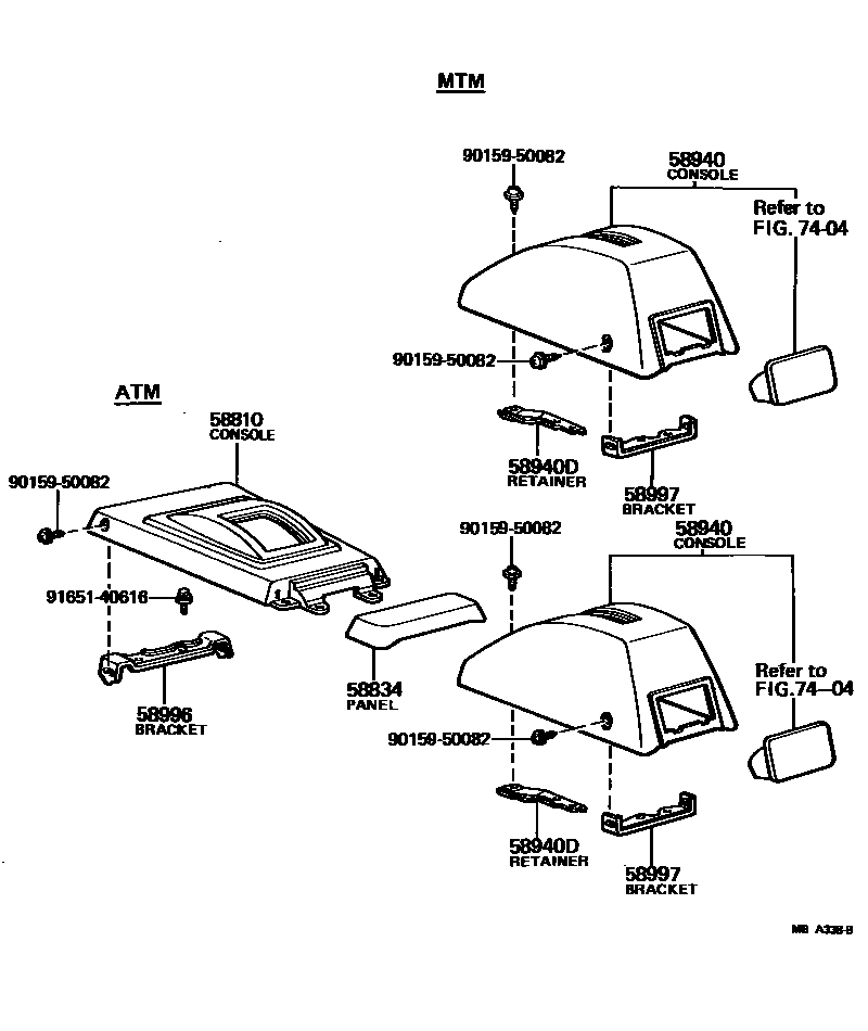 5806 — CONSOLE BOX & BRACKET