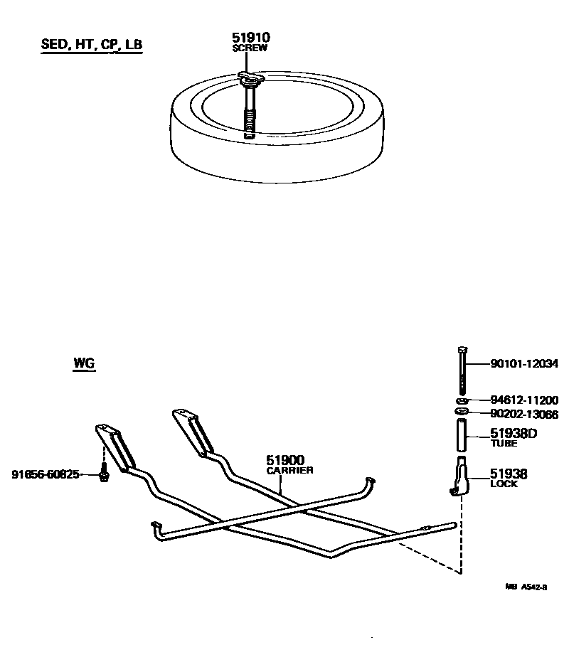 5104 — SPARE WHEEL CARRIER