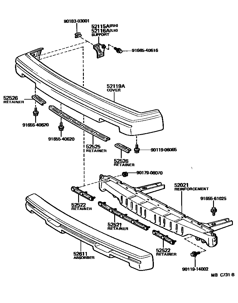 5201 — FRONT BUMPER & BUMPER STAY