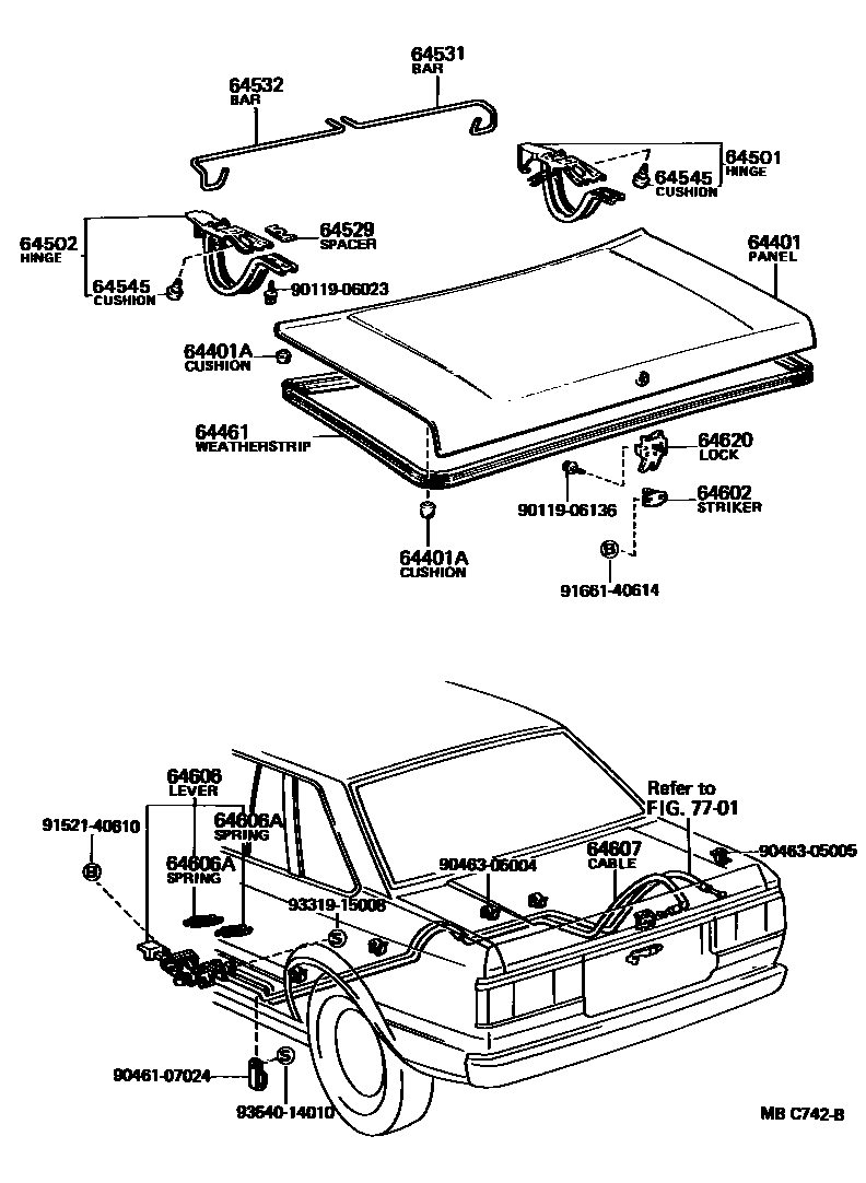 6105 — LUGGAGE COMPARTMENT DOOR & LOCK