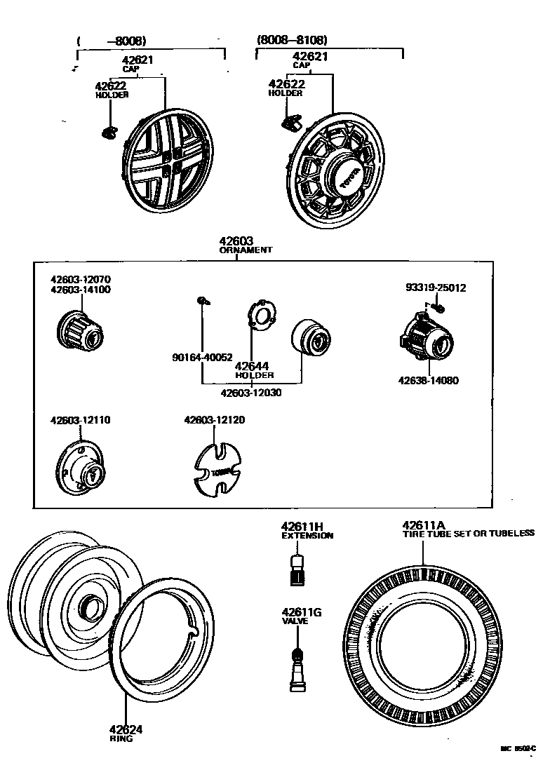 4103 — DISC WHEEL & WHEEL CAP