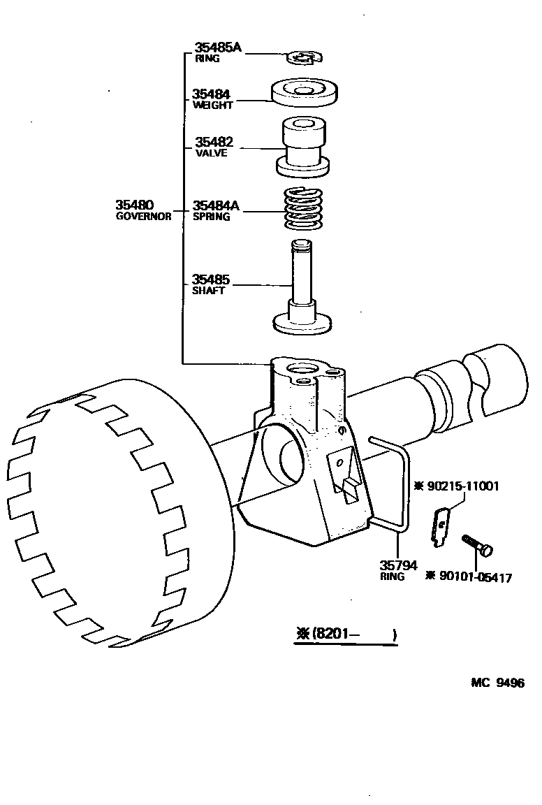 3511 — REAR OIL PUMP & GOVERNOR (ATM)