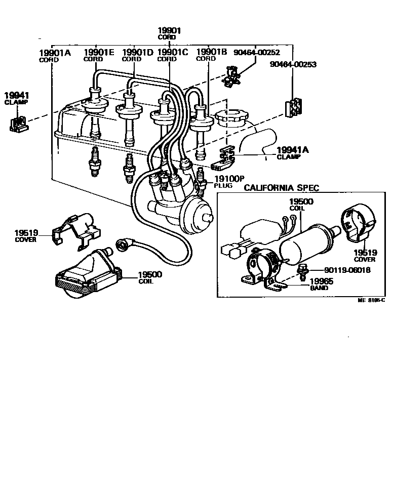 1901 — IGNITION COIL & SPARK PLUG / GLOW PLUG