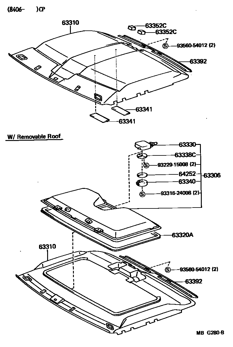 6402 — ROOF HEADLINING & SILENCER PAD