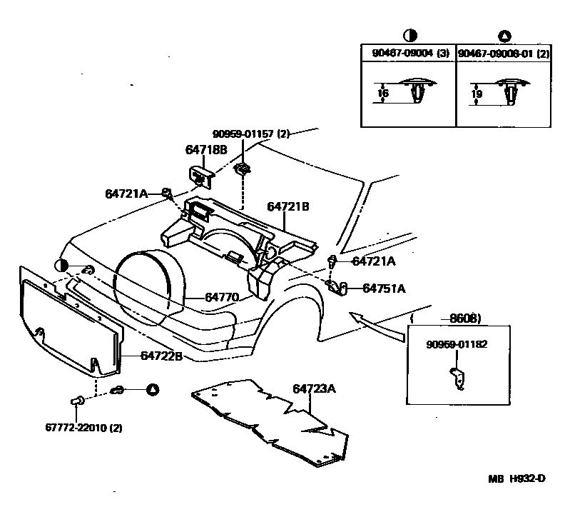 6403 — PACKAGE TRAY PANEL & LUGGAGE COMPARTMENT MAT