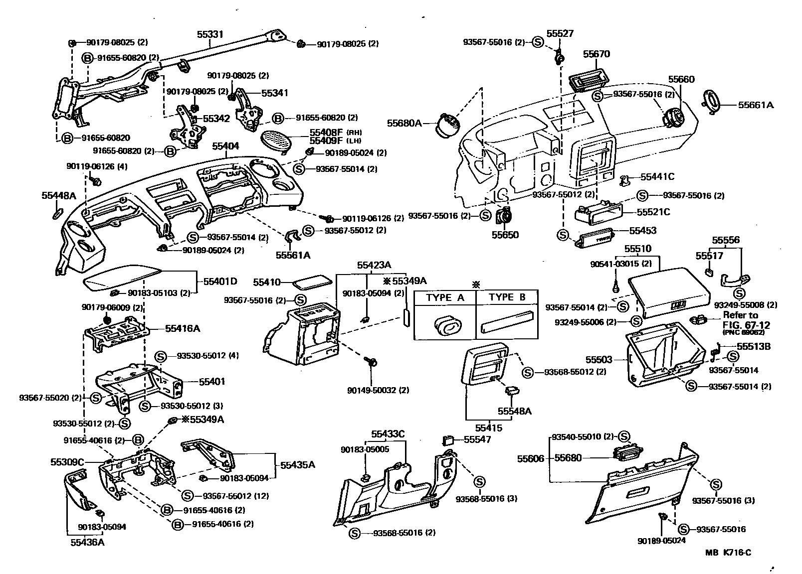 5501 — INSTRUMENT PANEL & GLOVE COMPARTMENT
