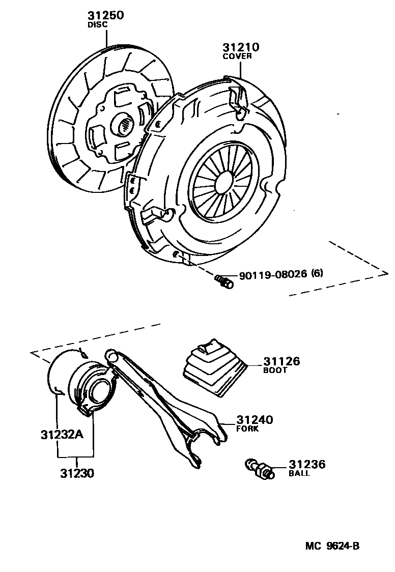 3101 — CLUTCH & RELEASE FORK