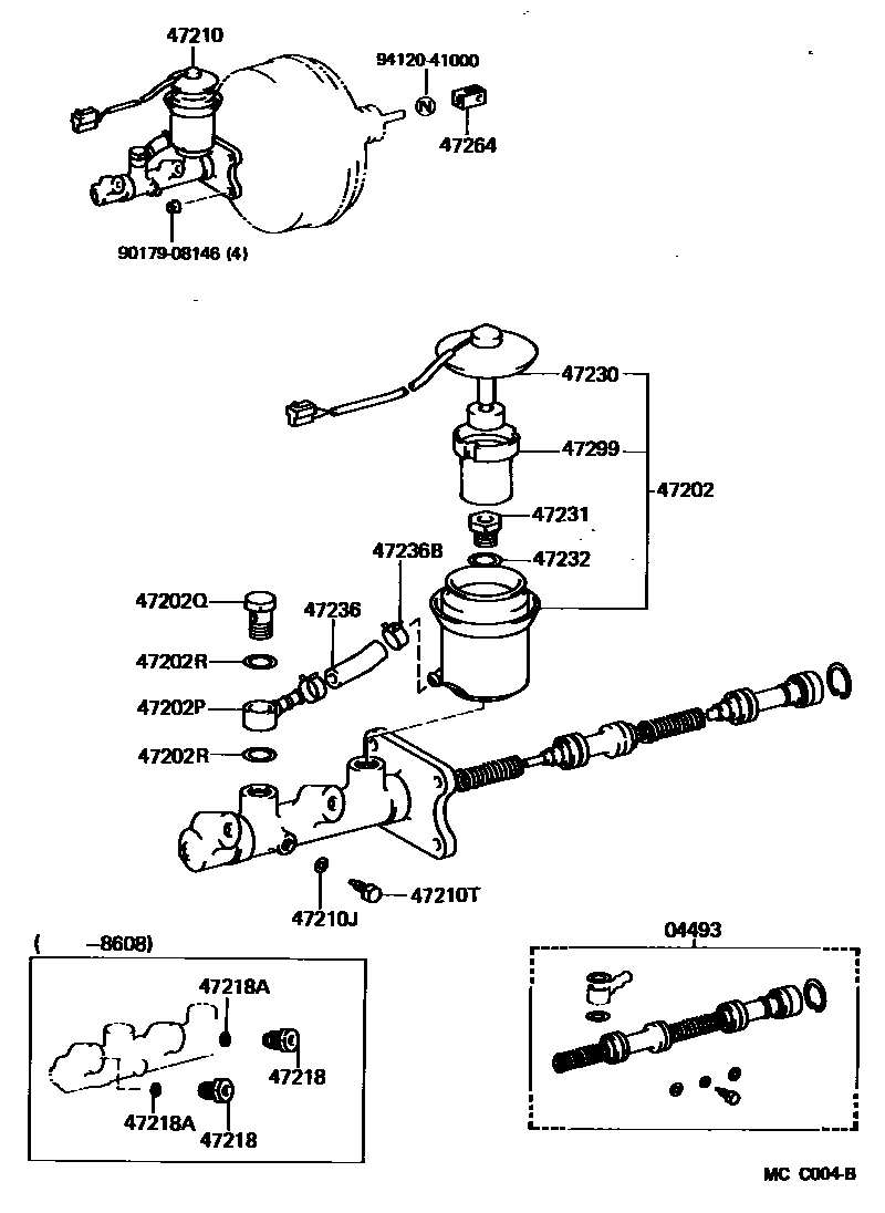 4702 — BRAKE MASTER CYLINDER