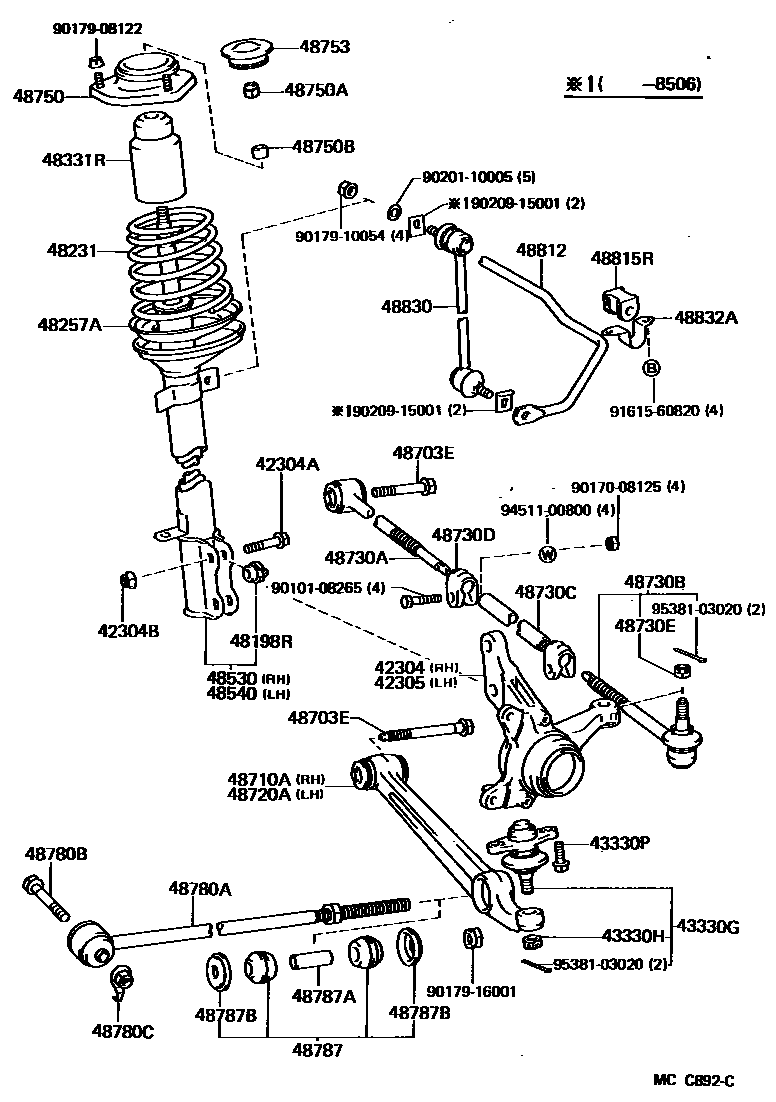 4804 — REAR SPRING & SHOCK ABSORBER