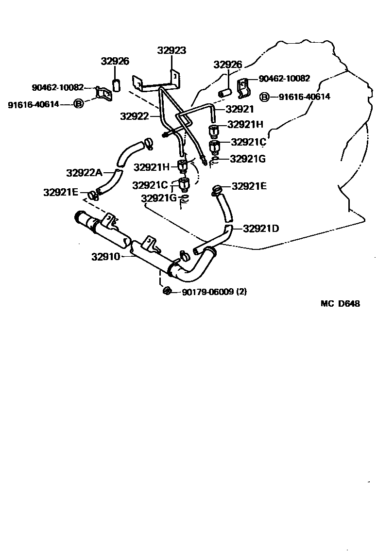 3514 — OIL COOLER & TUBE (ATM)