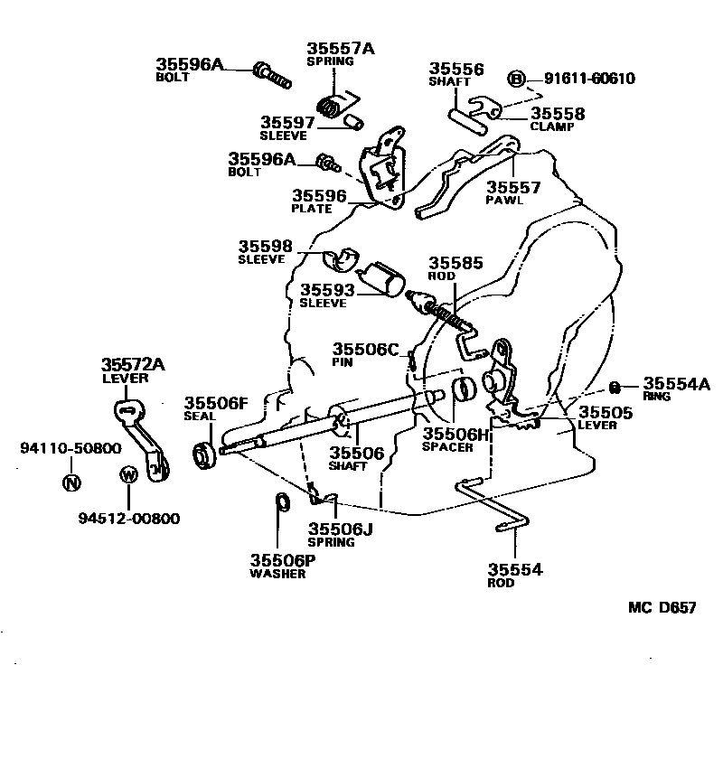 3513 — THROTTLE LINK & VALVE LEVER (ATM)