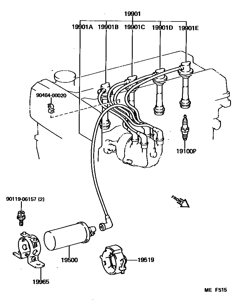 1901 — IGNITION COIL & SPARK PLUG / GLOW PLUG