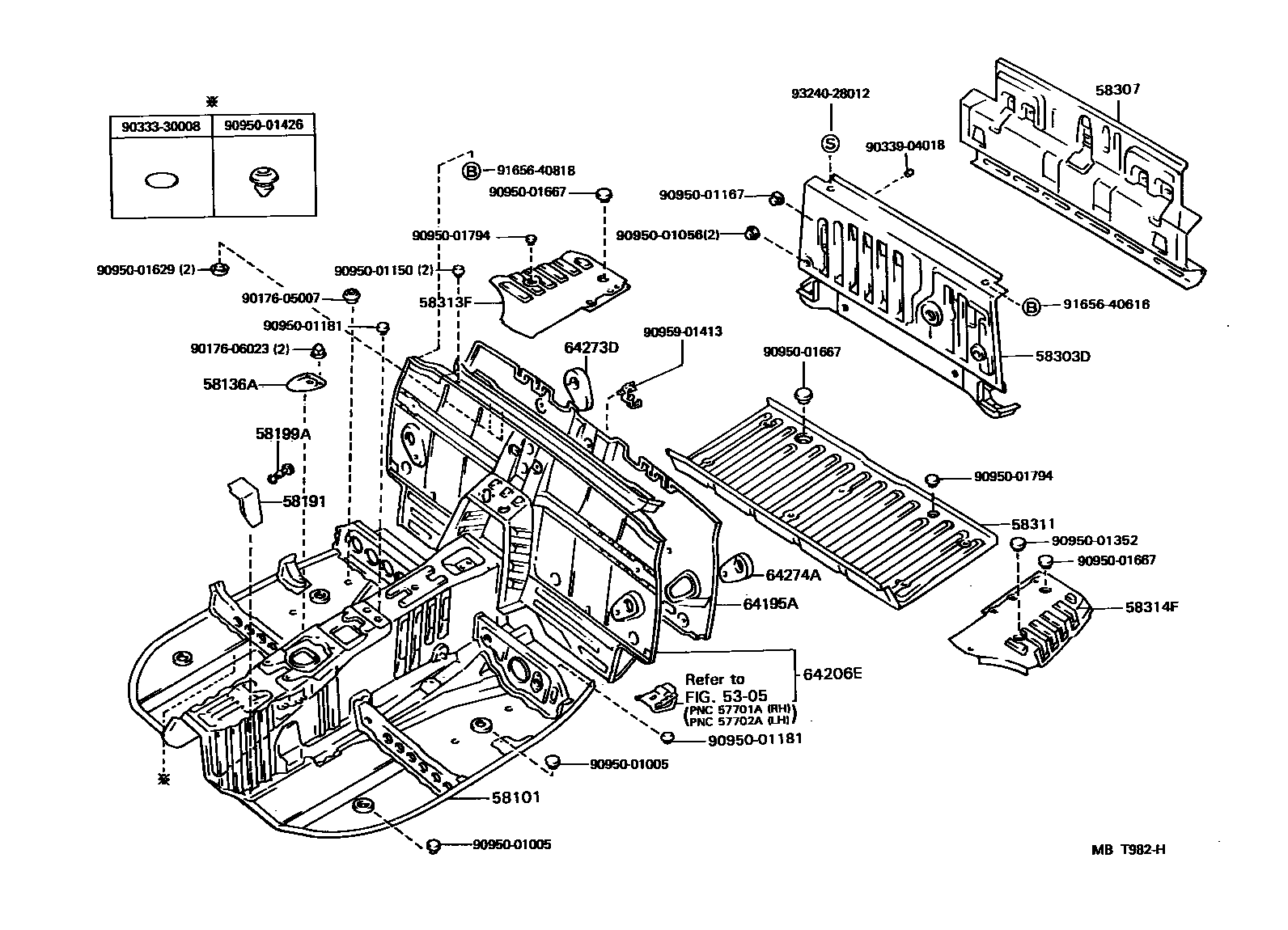 5801 — FLOOR PAN & LOWER BACK PANEL