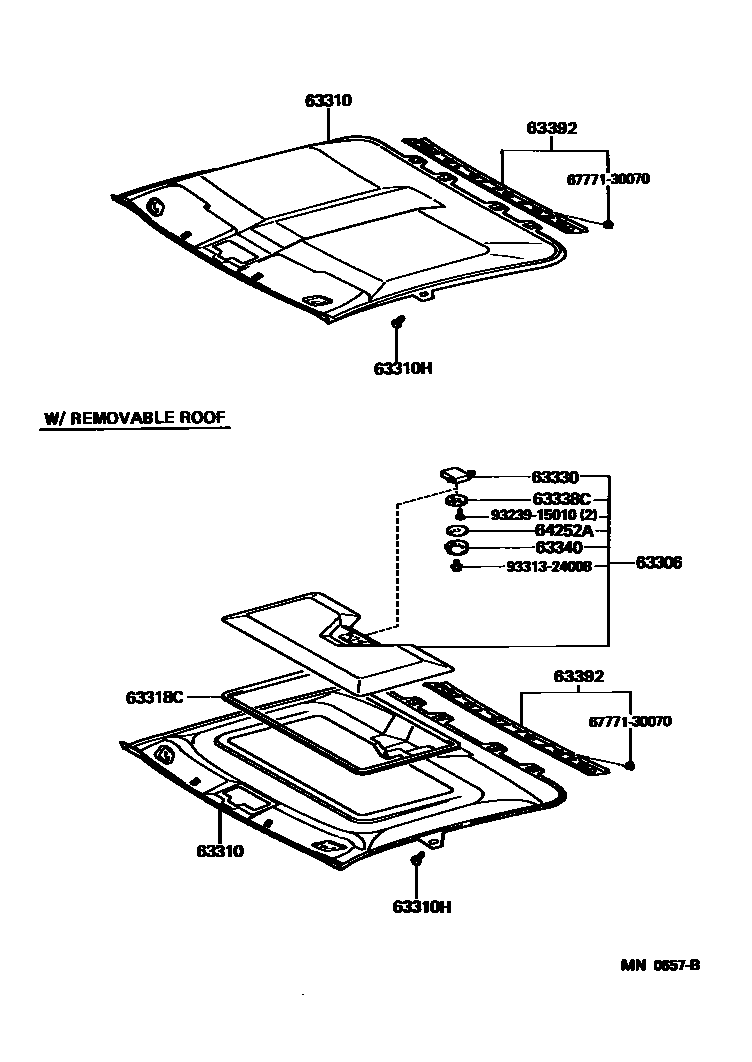6402 — ROOF HEADLINING & SILENCER PAD