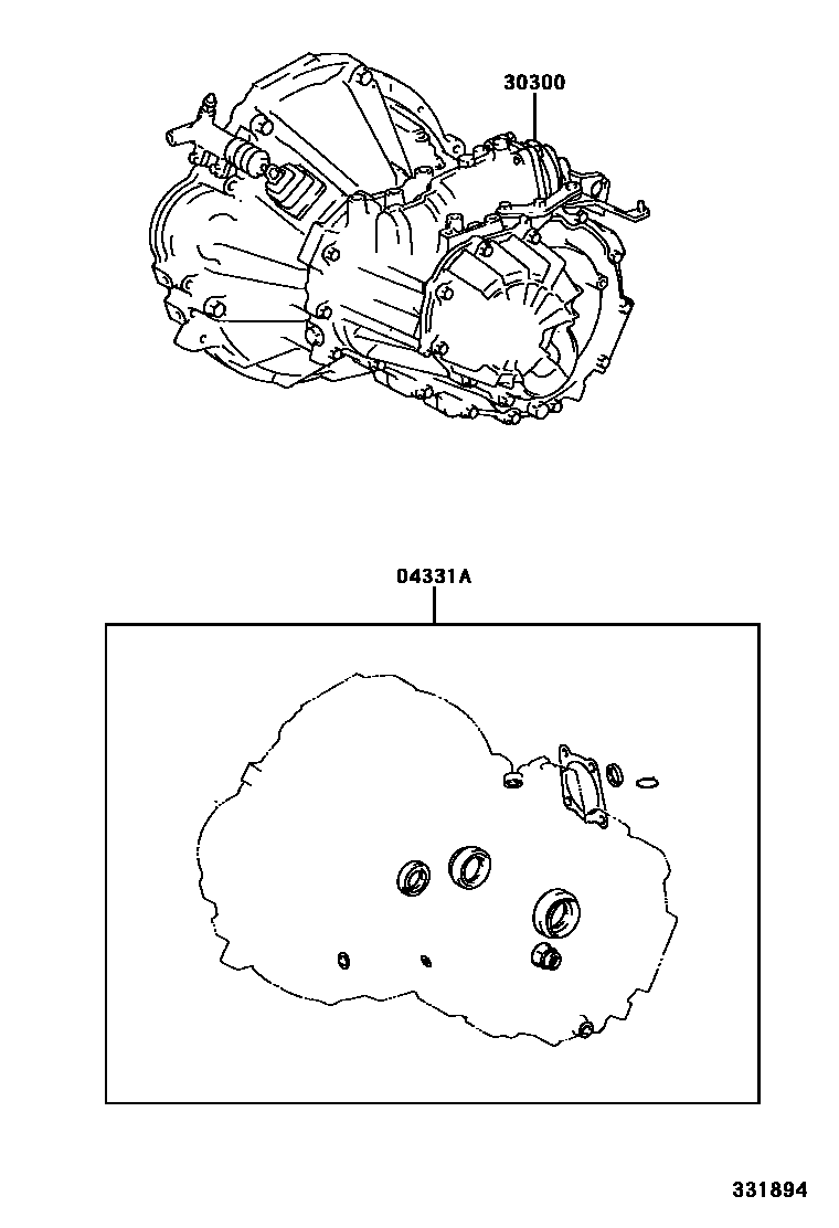 3301 — TRANSAXLE OR TRANSMISSION ASSY & GASKET KIT (MTM)