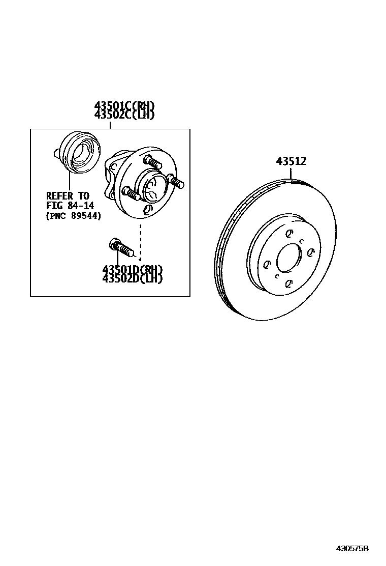 4303 — FRONT AXLE HUB