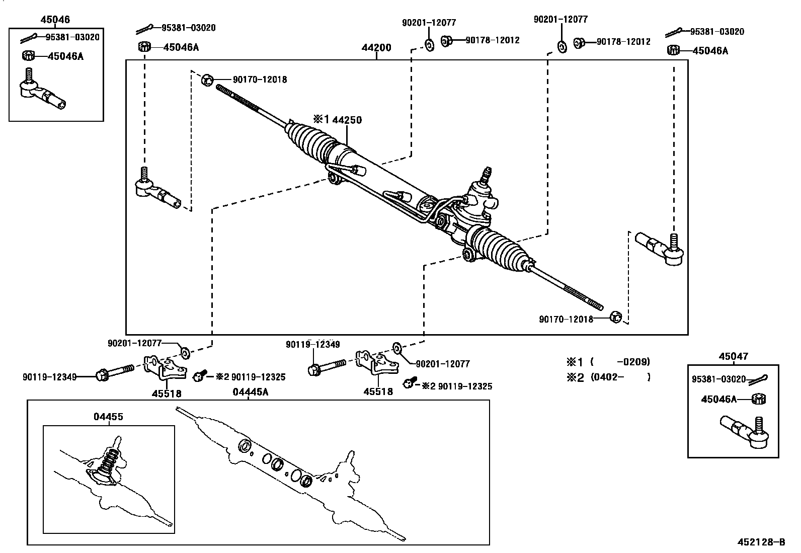 4505 — FRONT STEERING GEAR & LINK