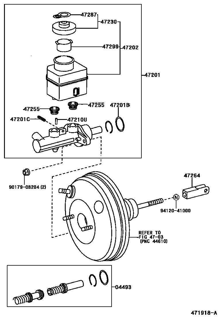 4702 — BRAKE MASTER CYLINDER