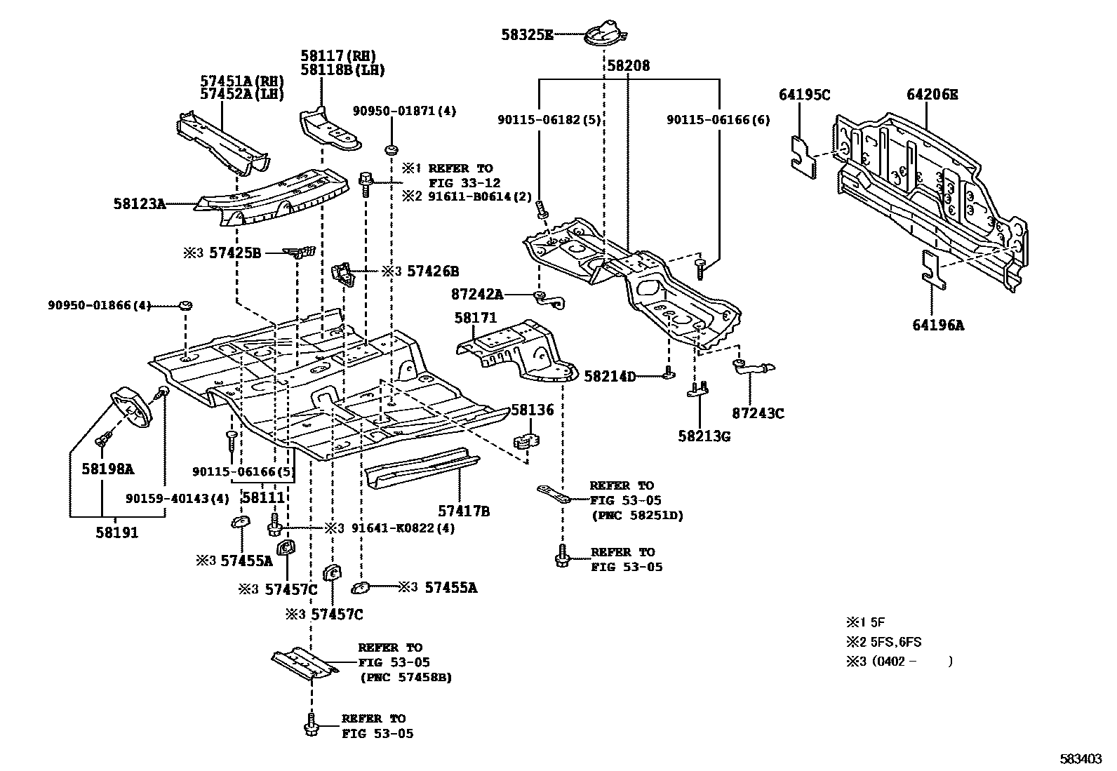 5801 — FLOOR PAN & LOWER BACK PANEL