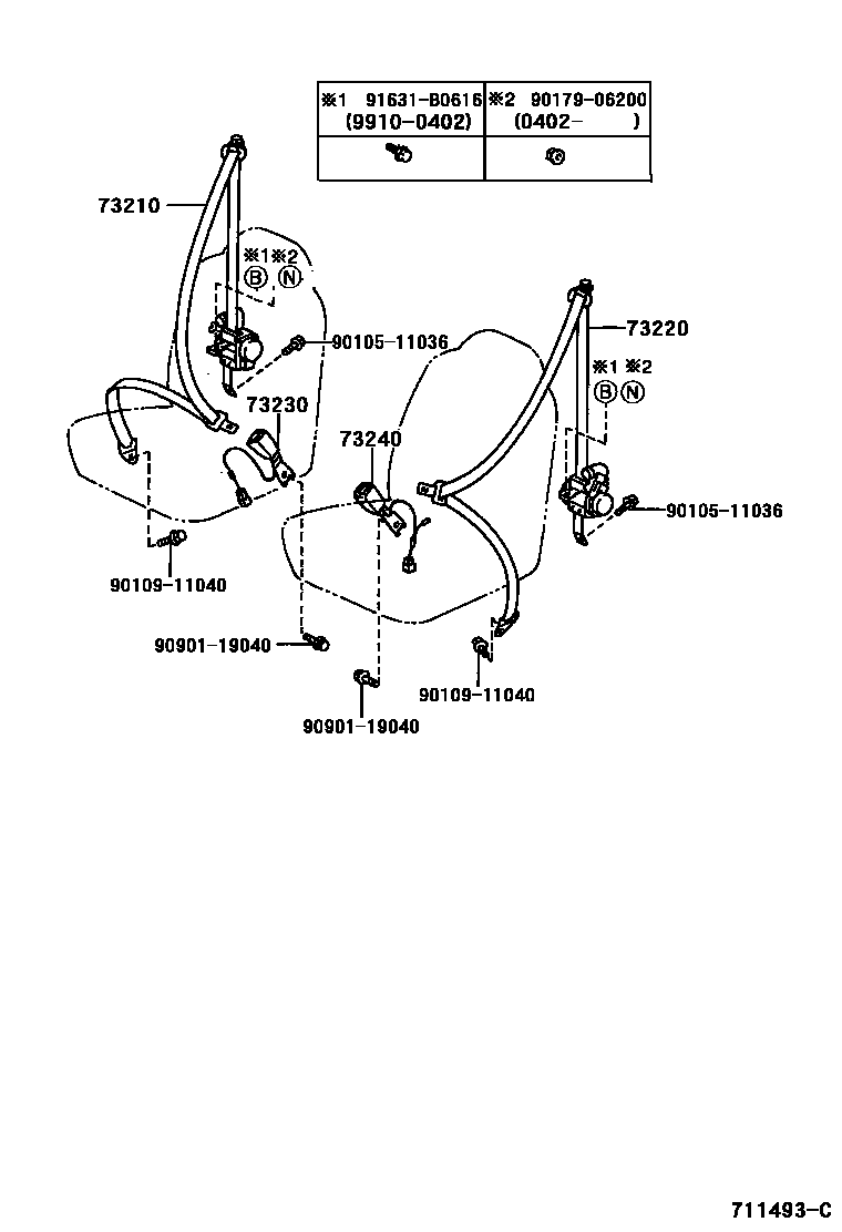 7104 — SEAT BELT & CHILD RESTRAINT SEAT