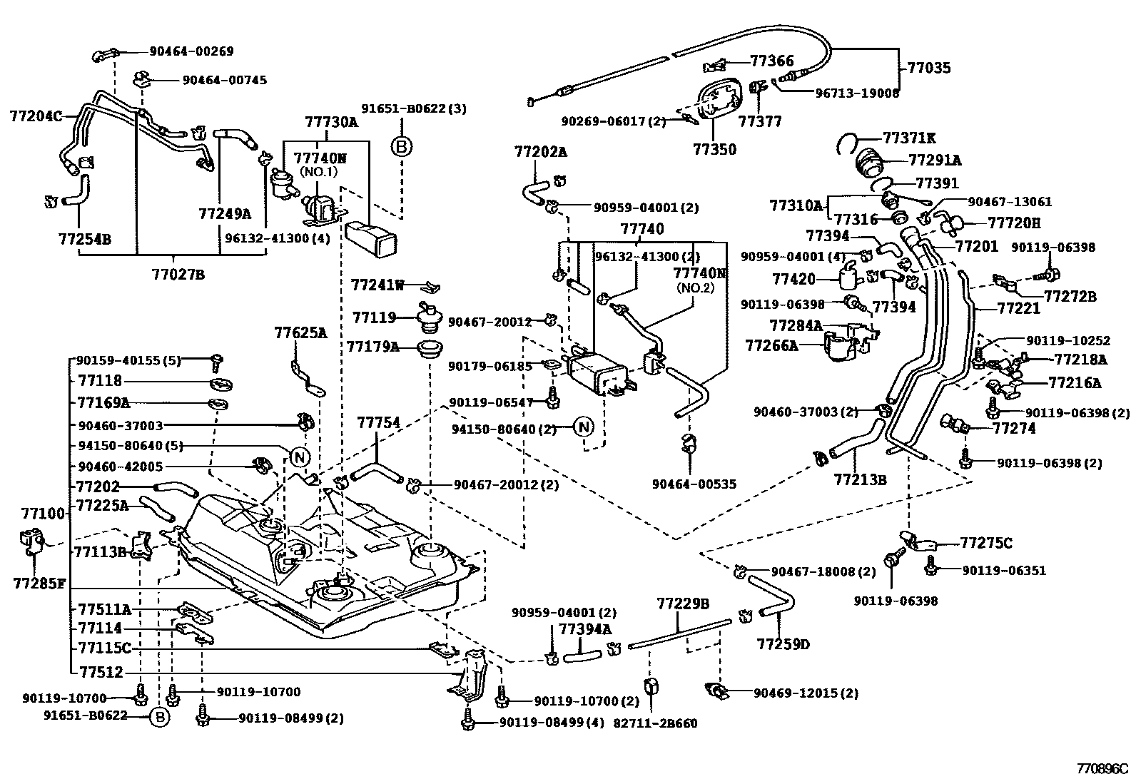 7701 — FUEL TANK & TUBE