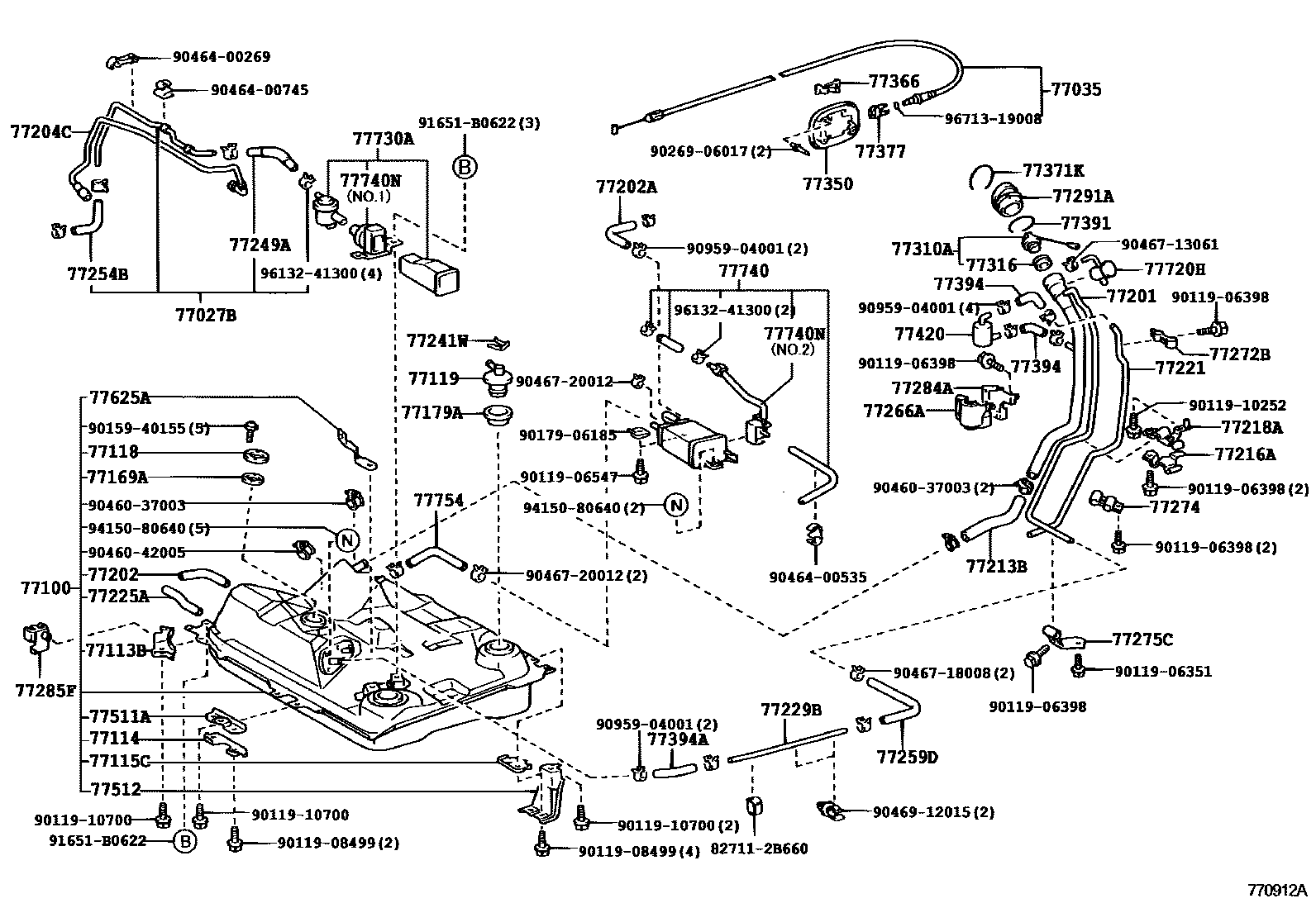 7701 — FUEL TANK & TUBE