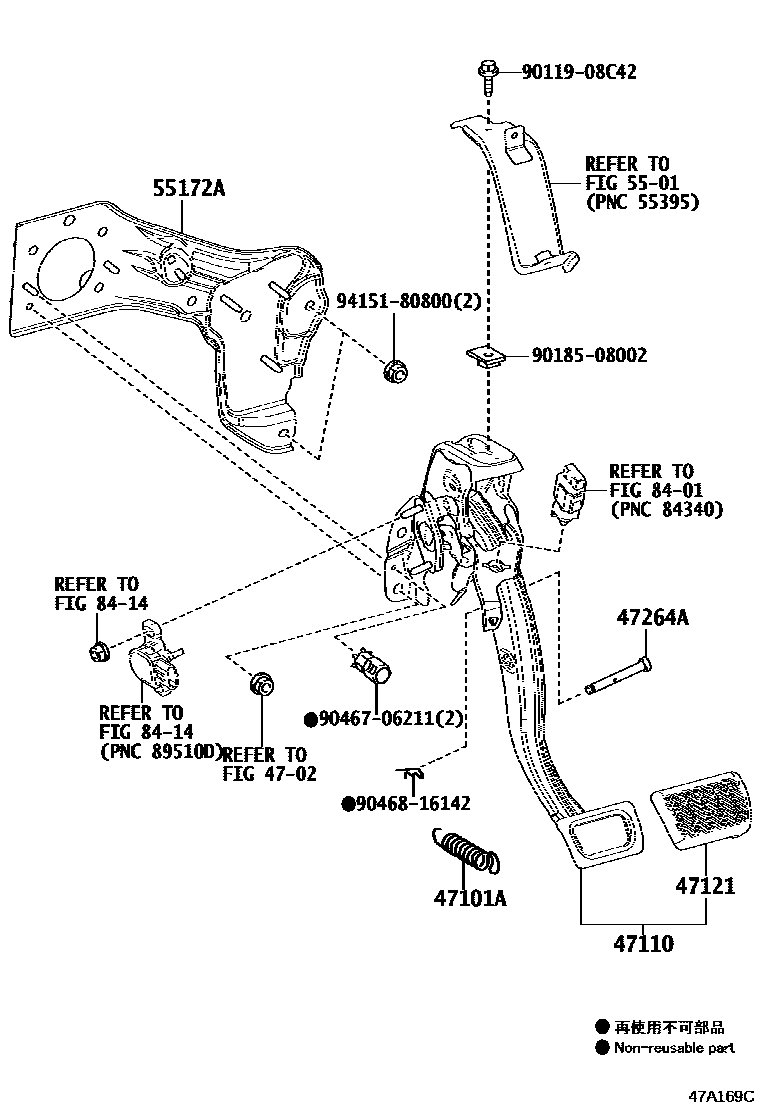 4701 — BRAKE PEDAL & BRACKET