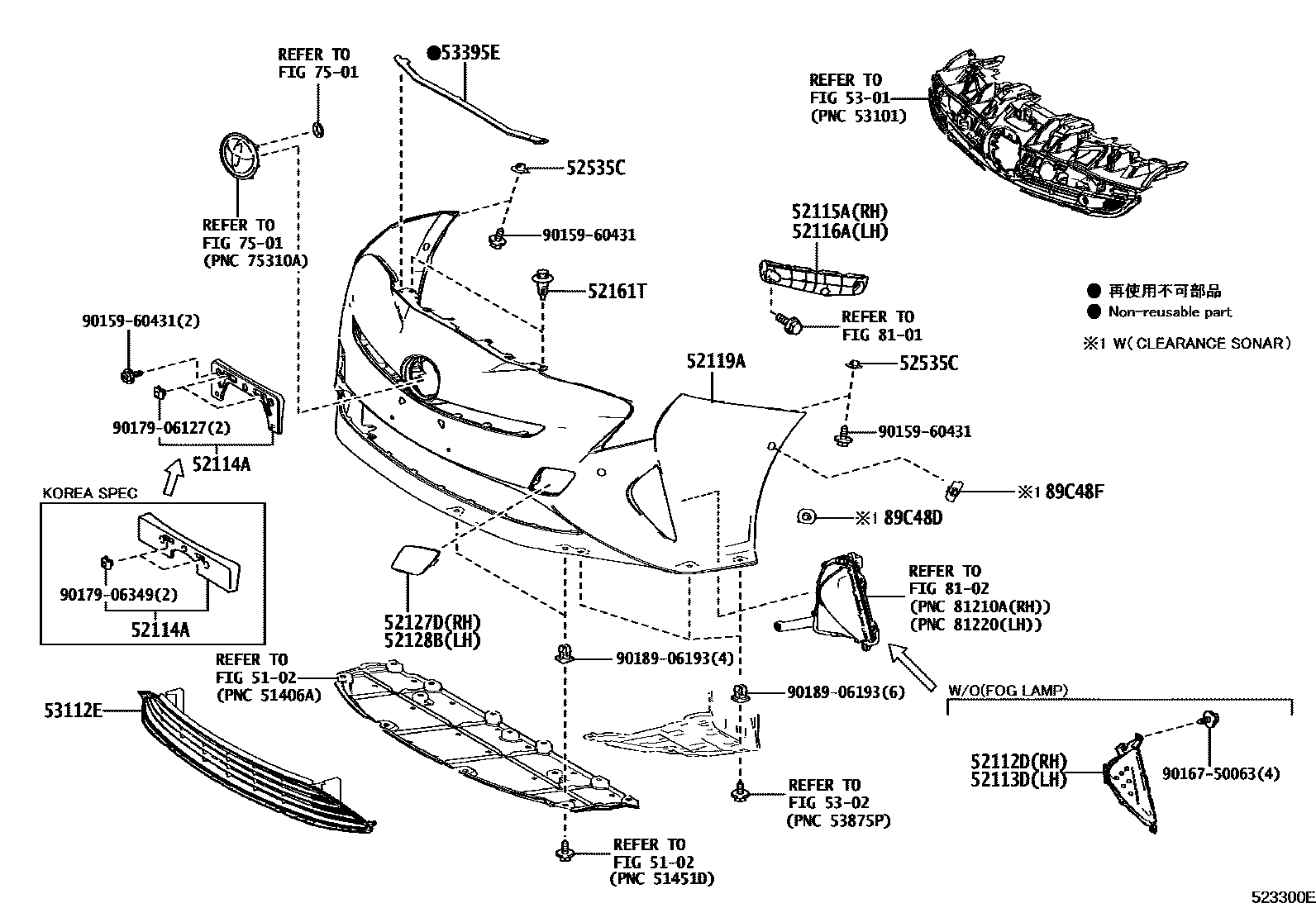 5201 — FRONT BUMPER & BUMPER STAY
