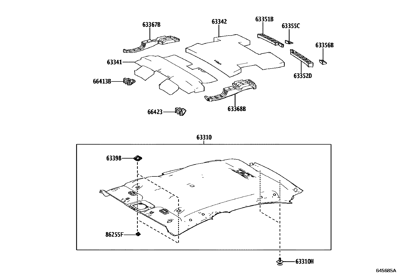6402 — ROOF HEADLINING & SILENCER PAD