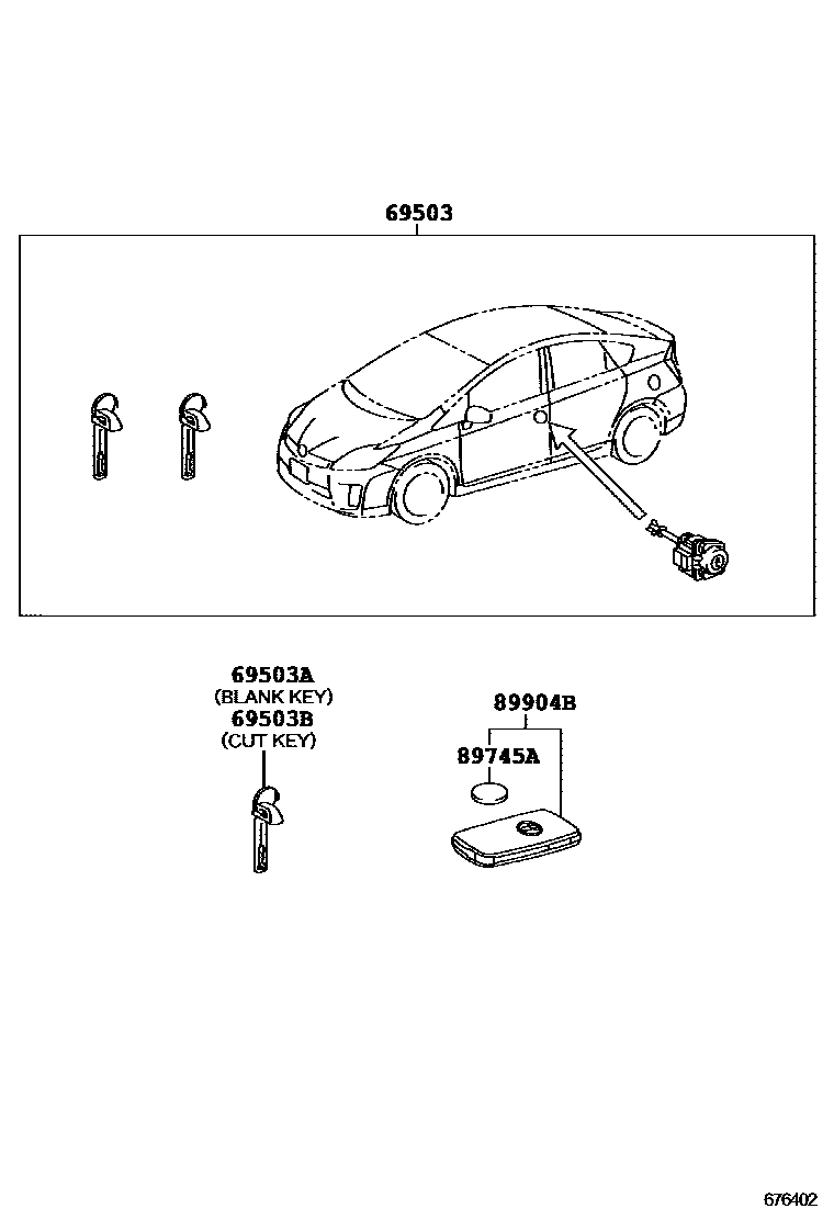 6712 — LOCK CYLINDER SET