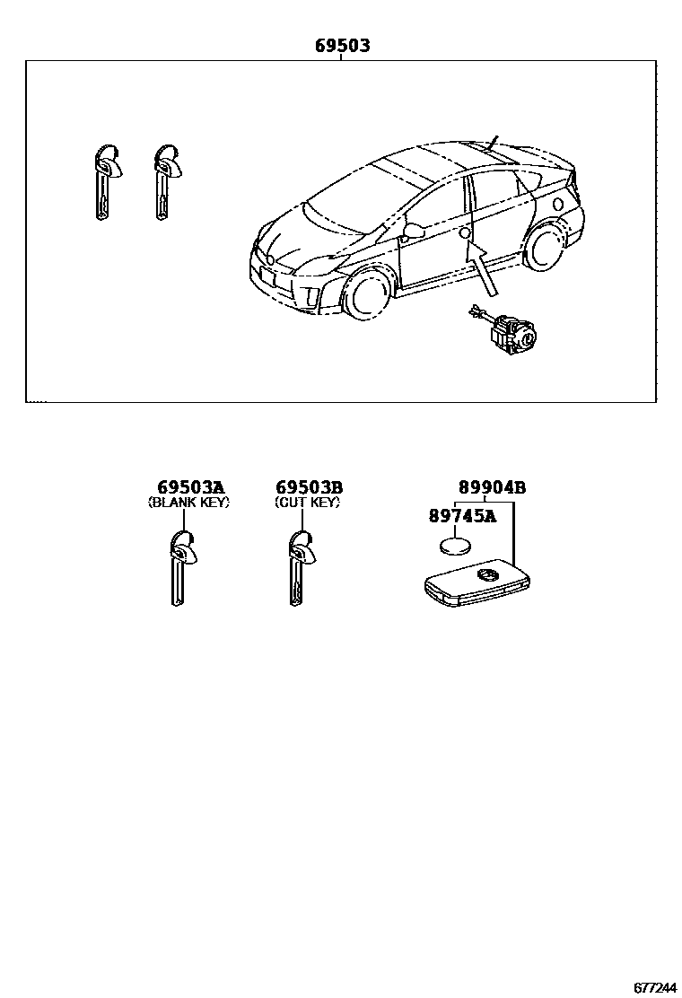 6712 — LOCK CYLINDER SET