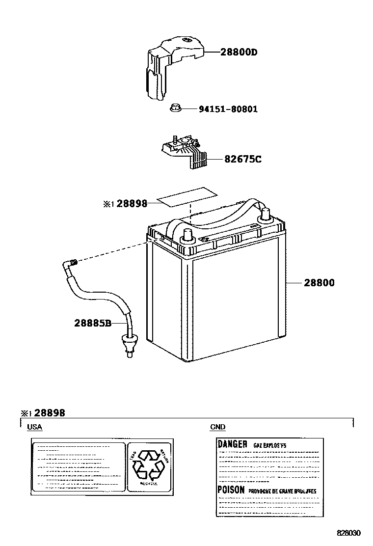 8201 — BATTERY & BATTERY CABLE