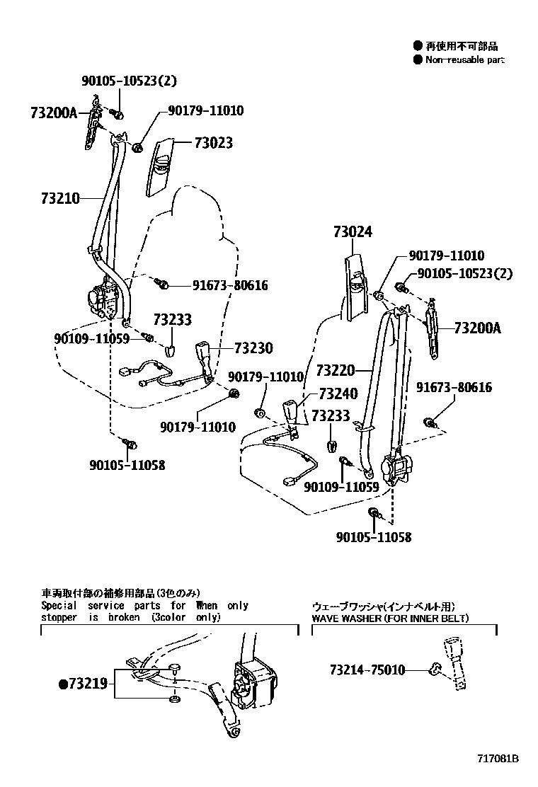 7104 — SEAT BELT & CHILD RESTRAINT SEAT