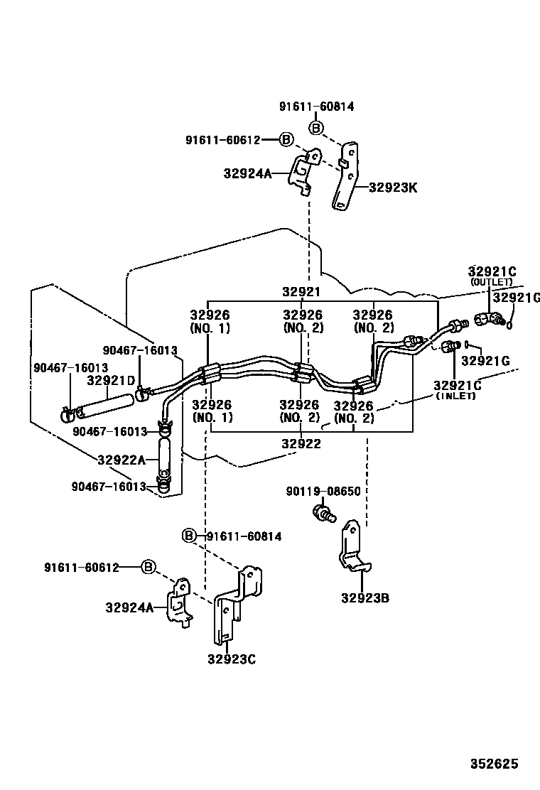 3514 — OIL COOLER & TUBE (ATM)