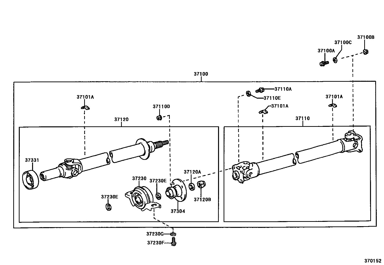 3701 — PROPELLER SHAFT & UNIVERSAL JOINT