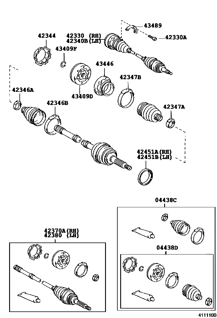 4102 — REAR AXLE SHAFT & HUB