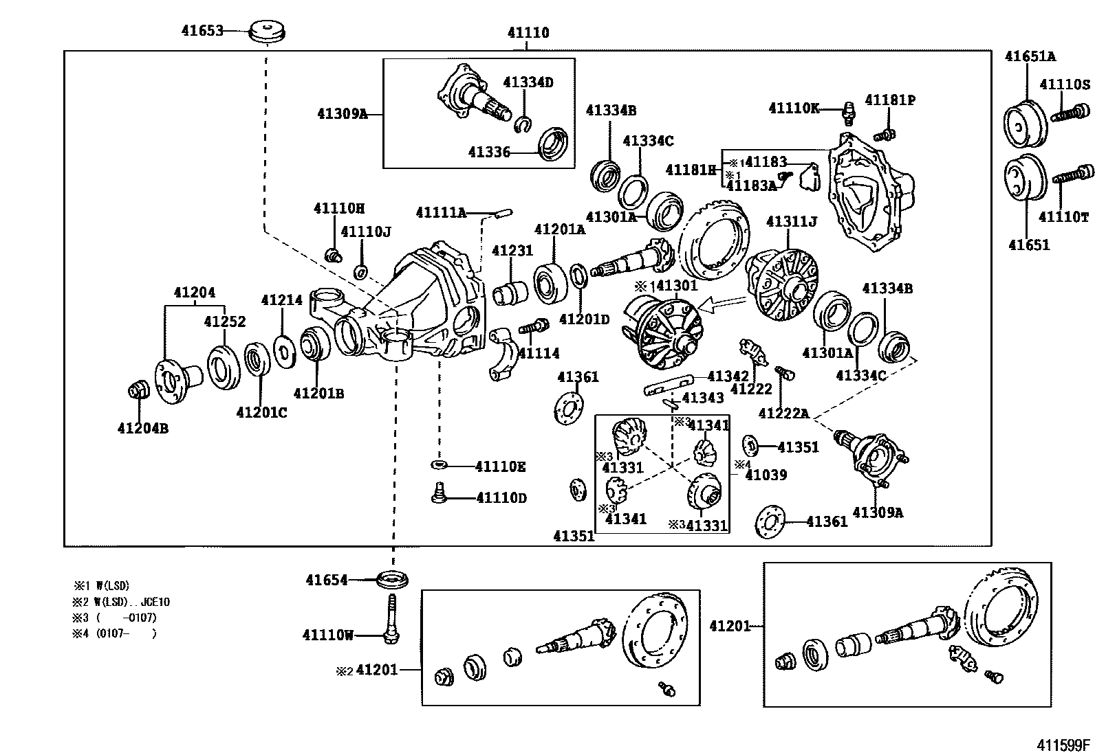 4101 — REAR AXLE HOUSING & DIFFERENTIAL