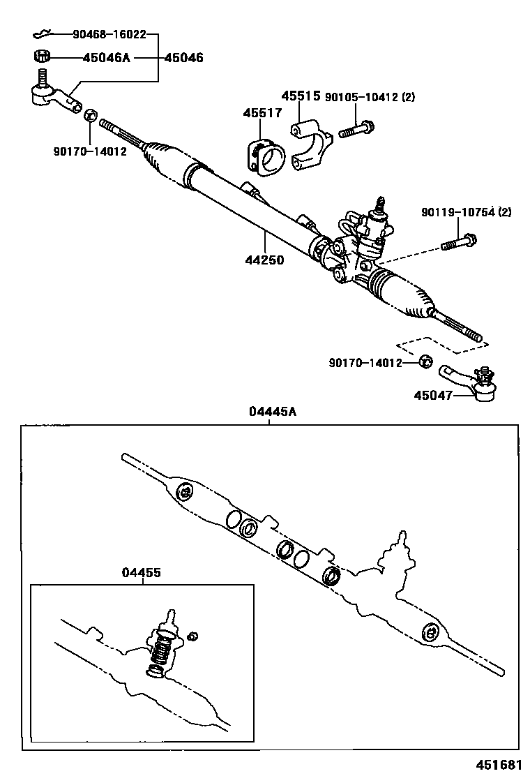 4505 — FRONT STEERING GEAR & LINK