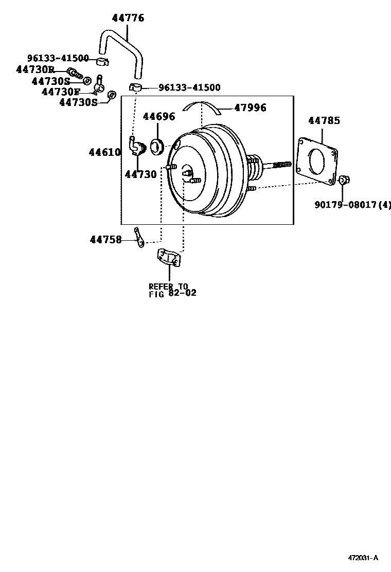 4703 — BRAKE BOOSTER & VACUUM TUBE