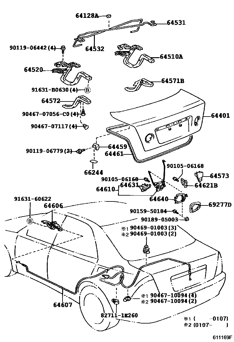 6105 — LUGGAGE COMPARTMENT DOOR & LOCK