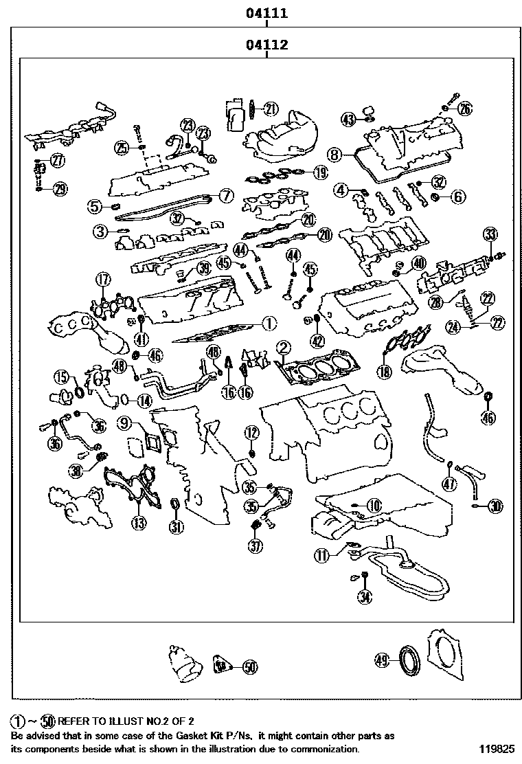 1103 — ENGINE OVERHAUL GASKET KIT