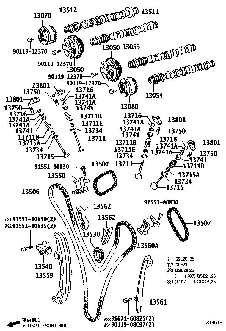 1302 — CAMSHAFT & VALVE
