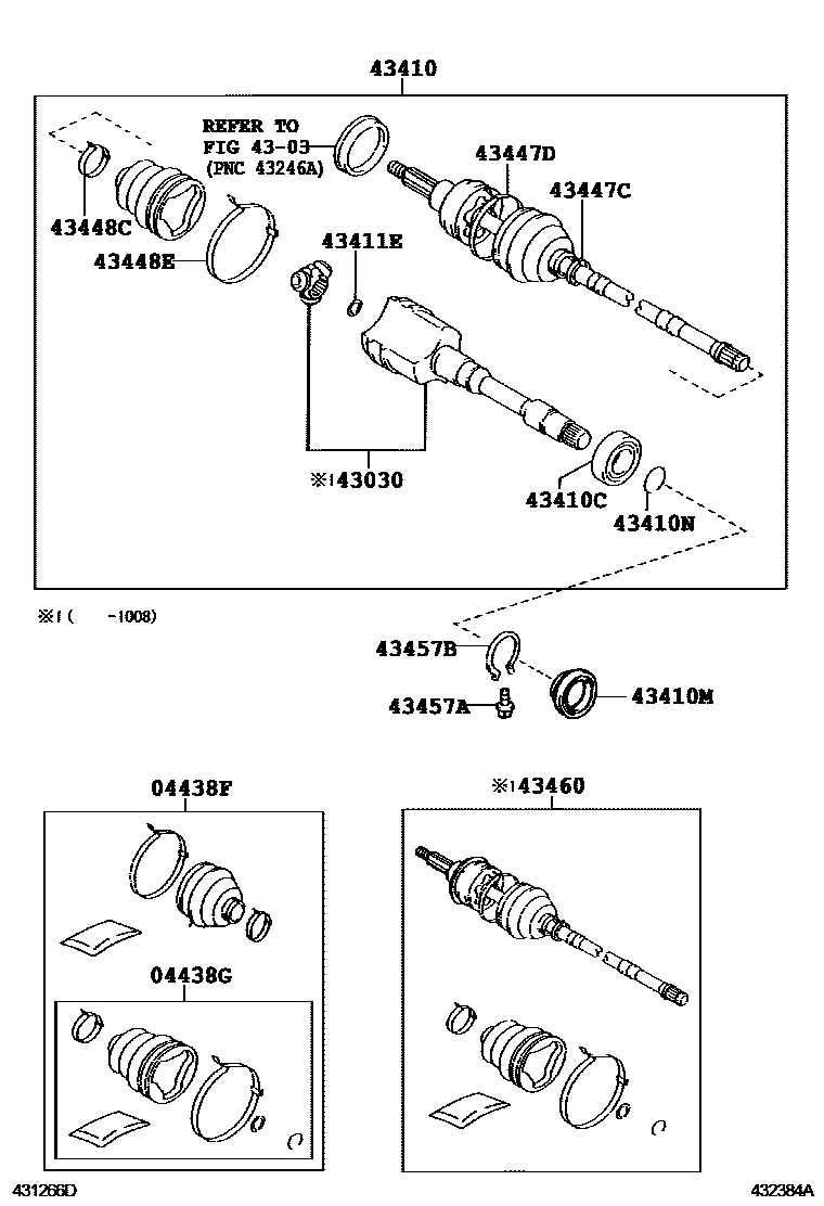 4302 — FRONT DRIVE SHAFT