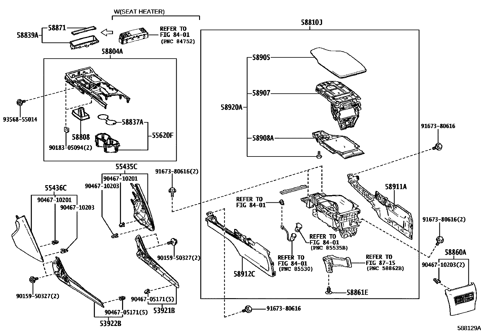 5806 — CONSOLE BOX & BRACKET