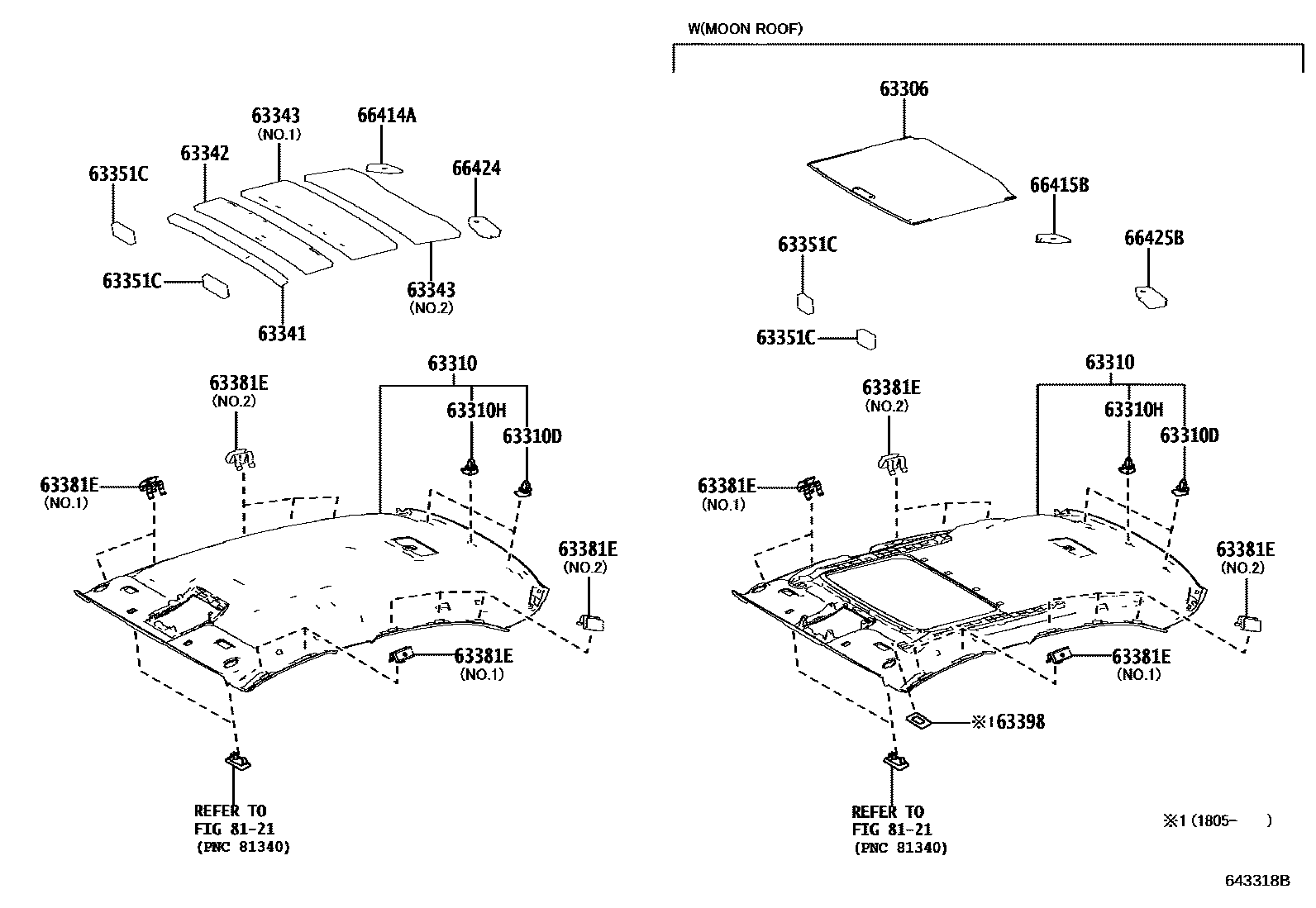 6402 — ROOF HEADLINING & SILENCER PAD